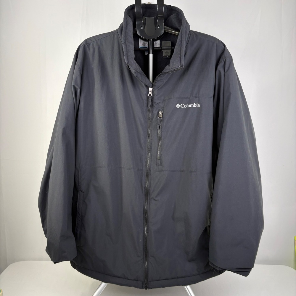 Columbia Womens Northern Utilizer Black Full Zip Fleece Lined Jacket 3X